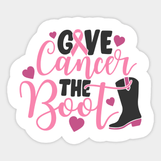 cancer  boot Sticker